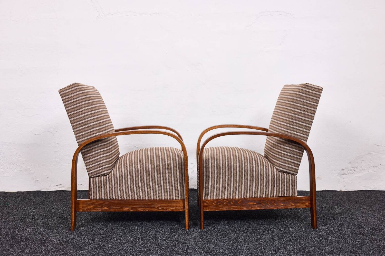 Fauteuils Art Déco hongrois, modèle 445, Szék és Faárugyár, Hongrie 1930