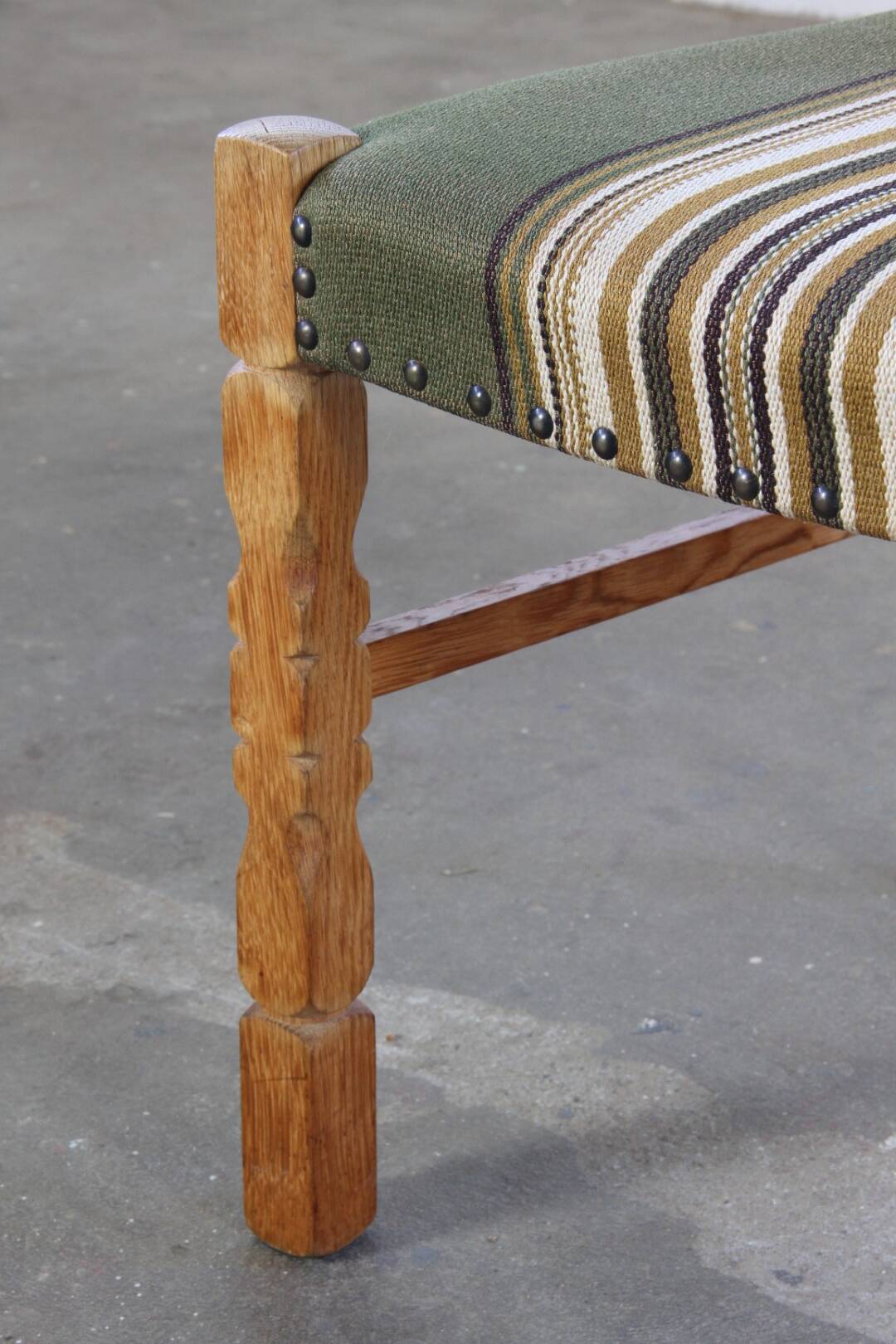 Vintage Danish Brutalist Oak Dining Chairs, Henning Kjærnulf style, 1960s