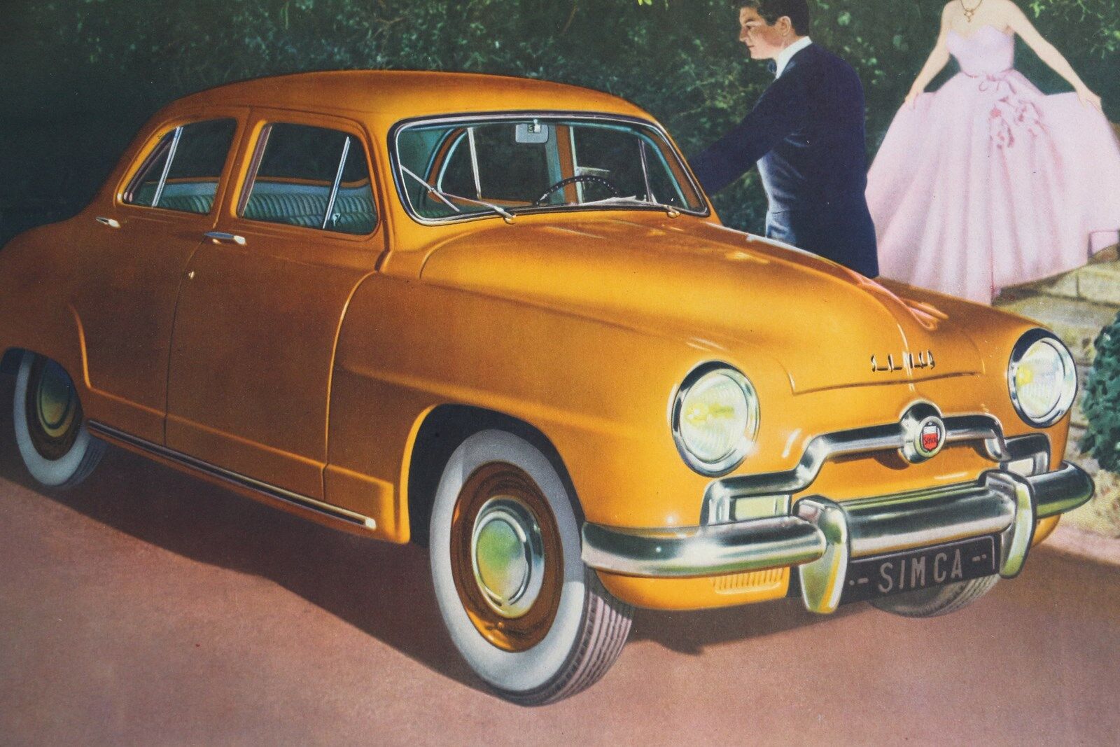 Simca 9 poster 1951 1955
