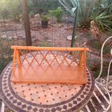 Rattan wall shelf