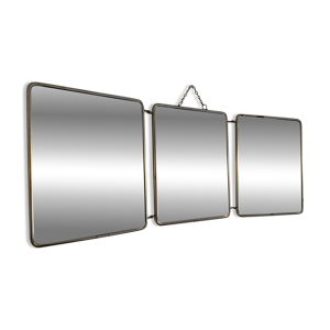 miroir vintage 1950 triptyque - barbier
