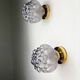 Pair of bubble glass sconces – Helena Tynell style, Germany, circa 1970s