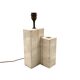 Mid-century modern travertine table lamp, Nucleo Sormani Italy 1960s