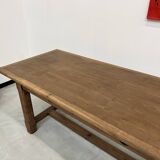 1950s farmhouse table in oak and walnut