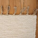 Tapis en coton recycle ecru 150 x 100 cm