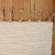 Tapis en coton recycle ecru 150 x 100 cm