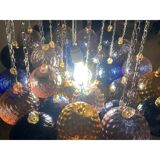 Lustre à sphères en verre de Murano multicolore « Ballotton »