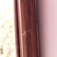 Antique mirror in bamboo and woven leather