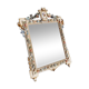 Polychrome wooden toilet mirror