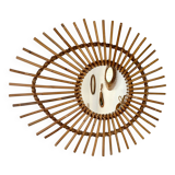 Rattan mirror