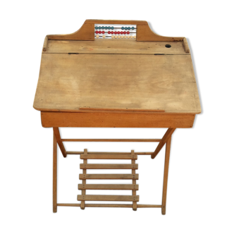Desk child schoolboy wooden folding table