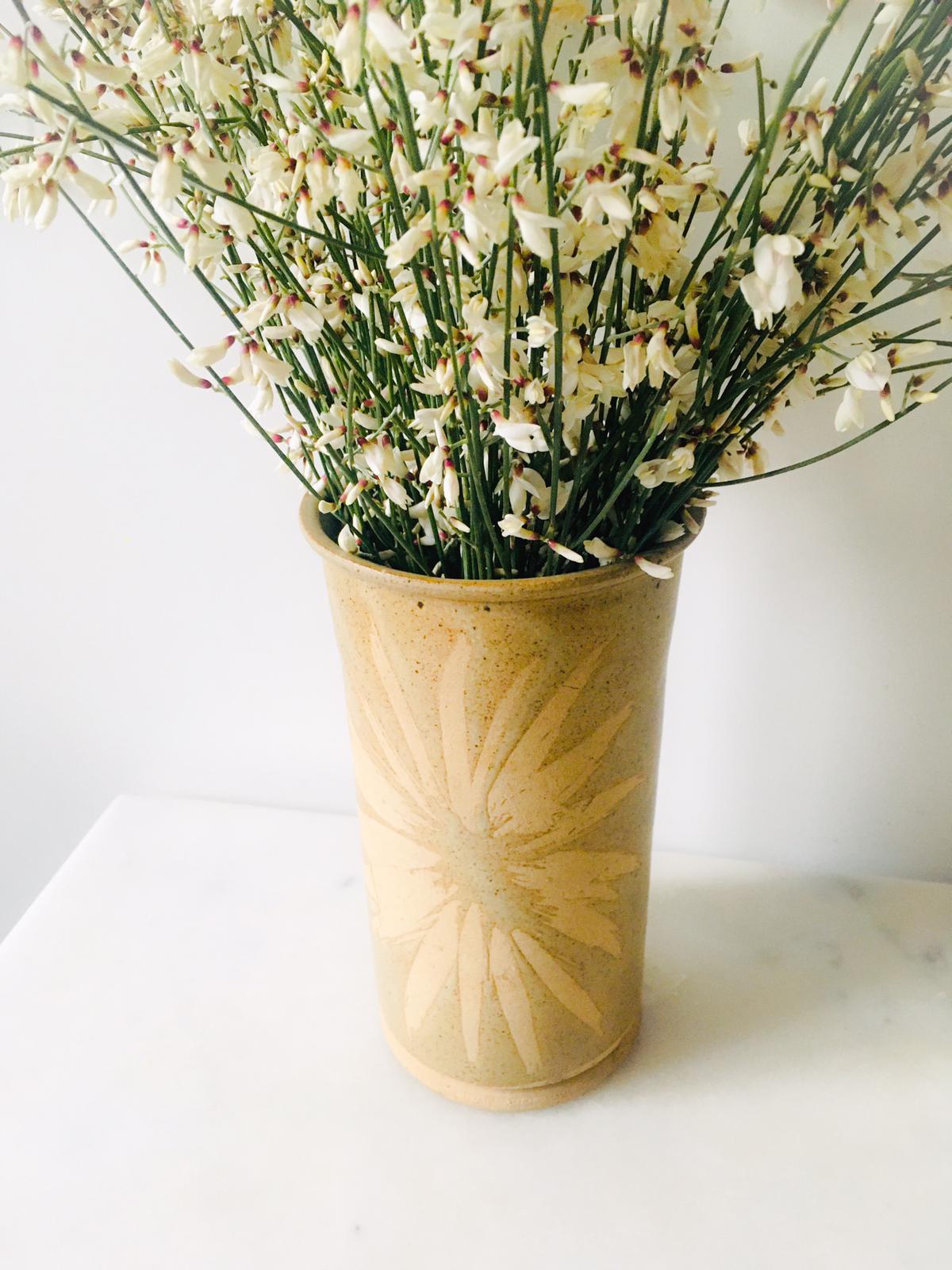 Stunning vintage sandstone vase