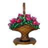 Centerpiece bouquet of flowers slurry basket
