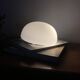 Vintage wall-mounted ceiling light, frosted white glass, half-moon shape, 20 cm.