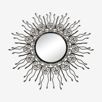 Mirror sun wrought iron 70cm