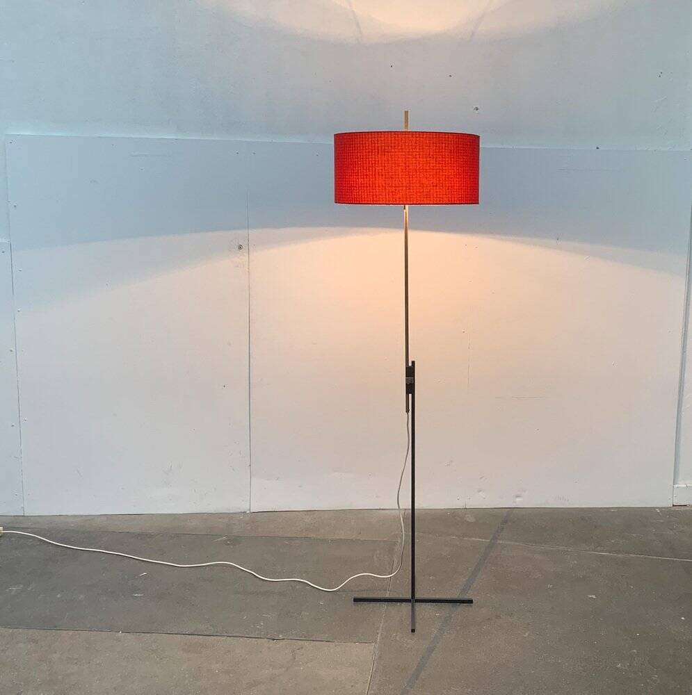 Mid-century German minimalist floor lamp by Kaiser Idell / Kaiser Leuchten.