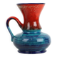 Rare Bay Vase Blue Red West Germany Vintage 79-25
