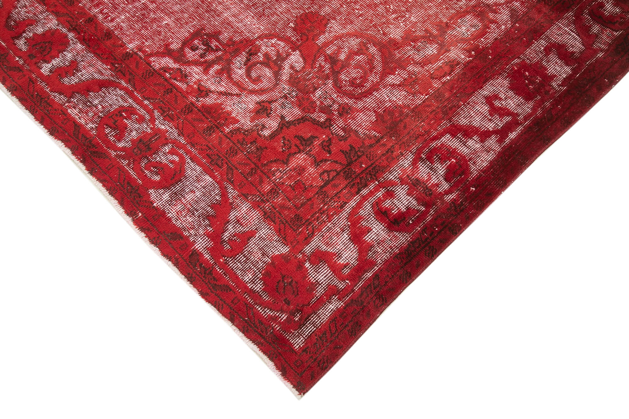 Handmade Bohemian Turkish 1970s 194 cm x 315 cm Red Carpet