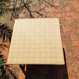 1960 signed rattan coffee table