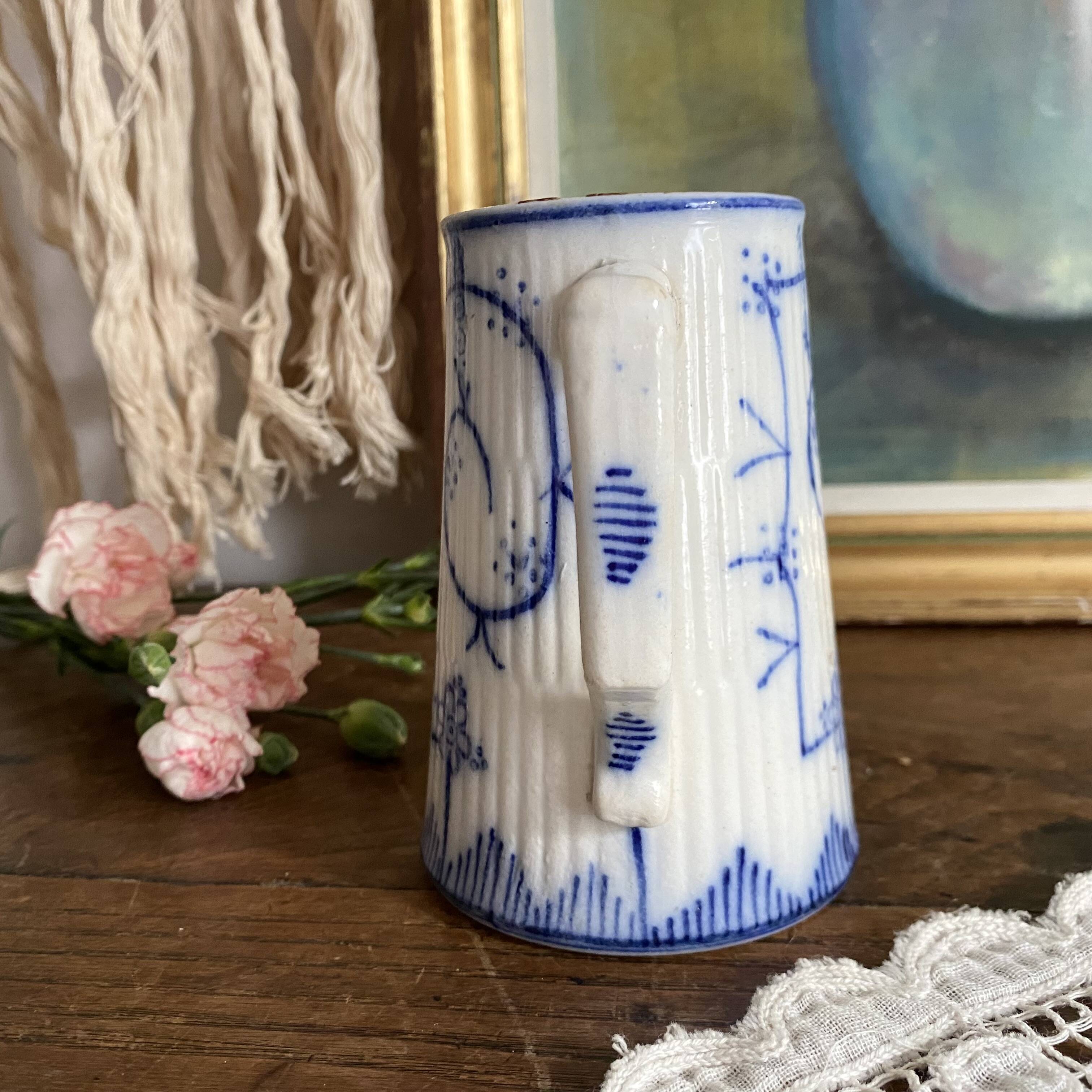 Old jug Sarreguemines Copenhagen 12 cm