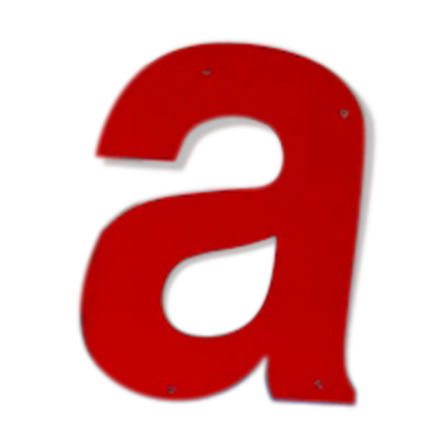 Ancient letter aluminium sign dibond