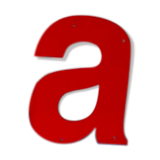 Ancient letter aluminium sign dibond