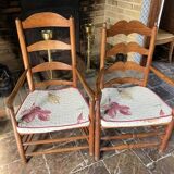 1 set of 2 armchairs