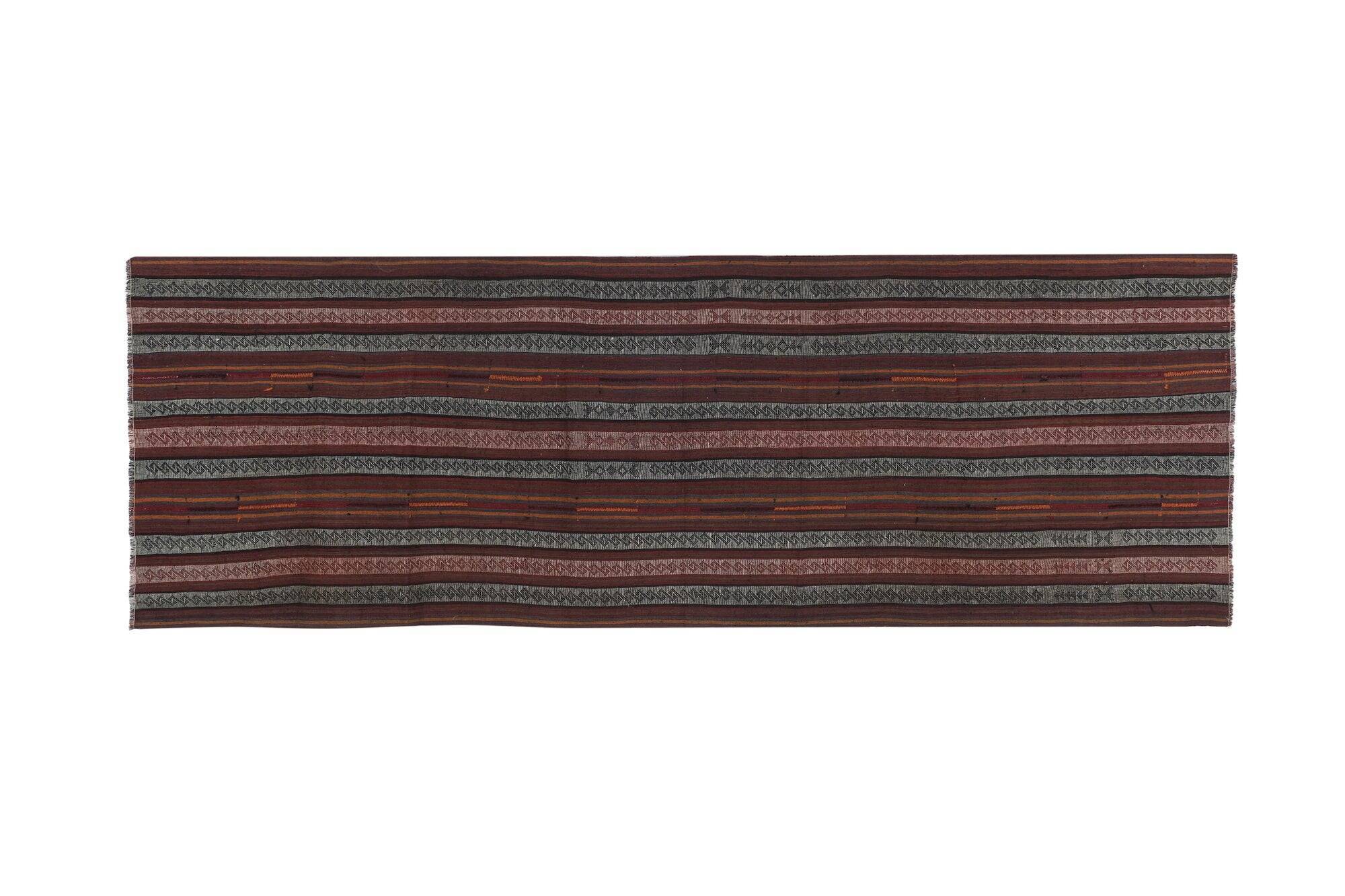 Vintage Turkish hallway rug 131x395 cm