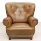 Vintage Denmark leather club Chair