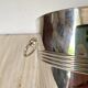 Champagne bucket in silver metal