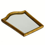 Mirror frame gilded gendarme hat bead row H 37.5 cm