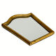 Mirror frame gilded gendarme hat bead row H 37.5 cm
