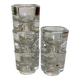 Five candle holders or egg cups designed by Joe Colombo.