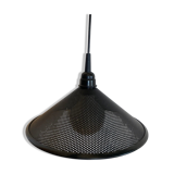 Black perforated metal suspension