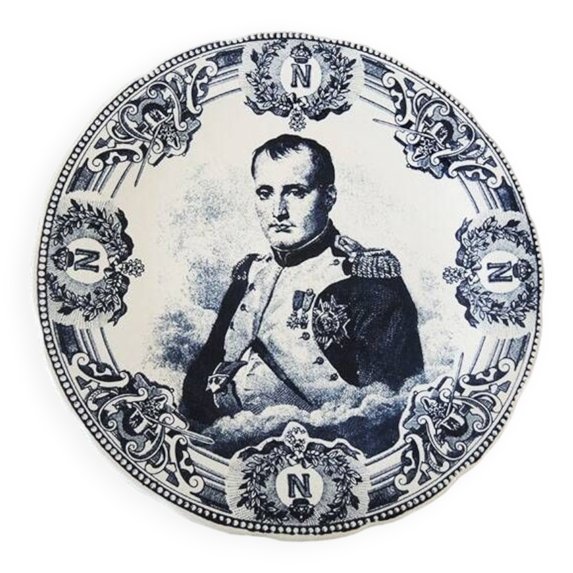 Old Napoléon Earthenware Dish Boch Frères Keramis