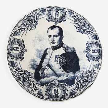 Old Napoléon Earthenware Dish Boch Frères Keramis