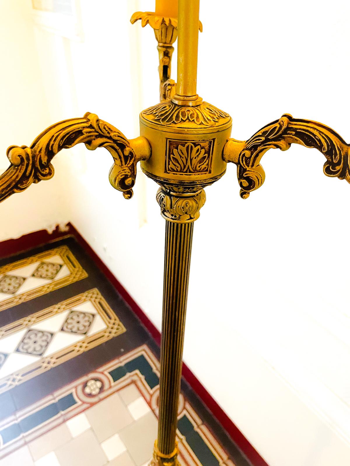 Louis XV vintage bronze lamppost