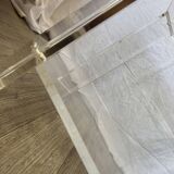70s plexiglass serving trolley