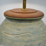 Ceramic lamp decorated fish in relief circa 1970