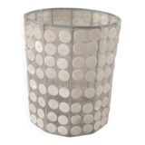 Vintage mother-of-pearl and nylon lampshade