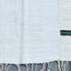 Turkish Vintage Minimalit Striped Kilim Rug, Handmade Oushak Wool Carpet
