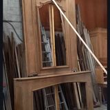 Cheminée et trumeau de château XVIIIe en chêne