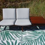 Modular 3-seater sofa + a teak coffee table by Karl SØrlie & SØnner