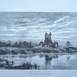 Ross Castle, Killarney, Ireland, printed illustration from 1879.