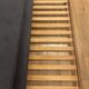 Vintage oak convertible bench by Alain Gaubert