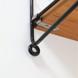 Original String shelf / Kajsa & Nisse Strinning / teak / modern mid-century design / black / 75x40x20cm