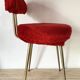 Chaise vintage "moumoute"  Pelfran