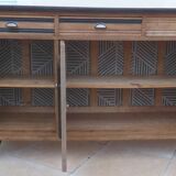 Solid wood sideboard 3 doors 3 drawers