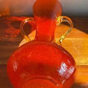 Vase en verre craquelé