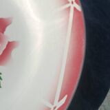 flat plates Digoin Sarreguemines Cibon – red roses decoration – vai